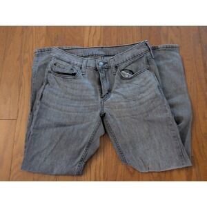Levi Strauss 514 Gray‎ Wash Denim Jeans Mens W29 L30 Straight Fit